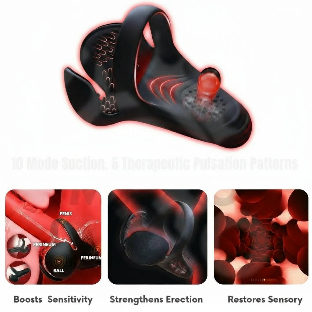 Kaydenth™ Vibrating electric male masturbation lock ring charging