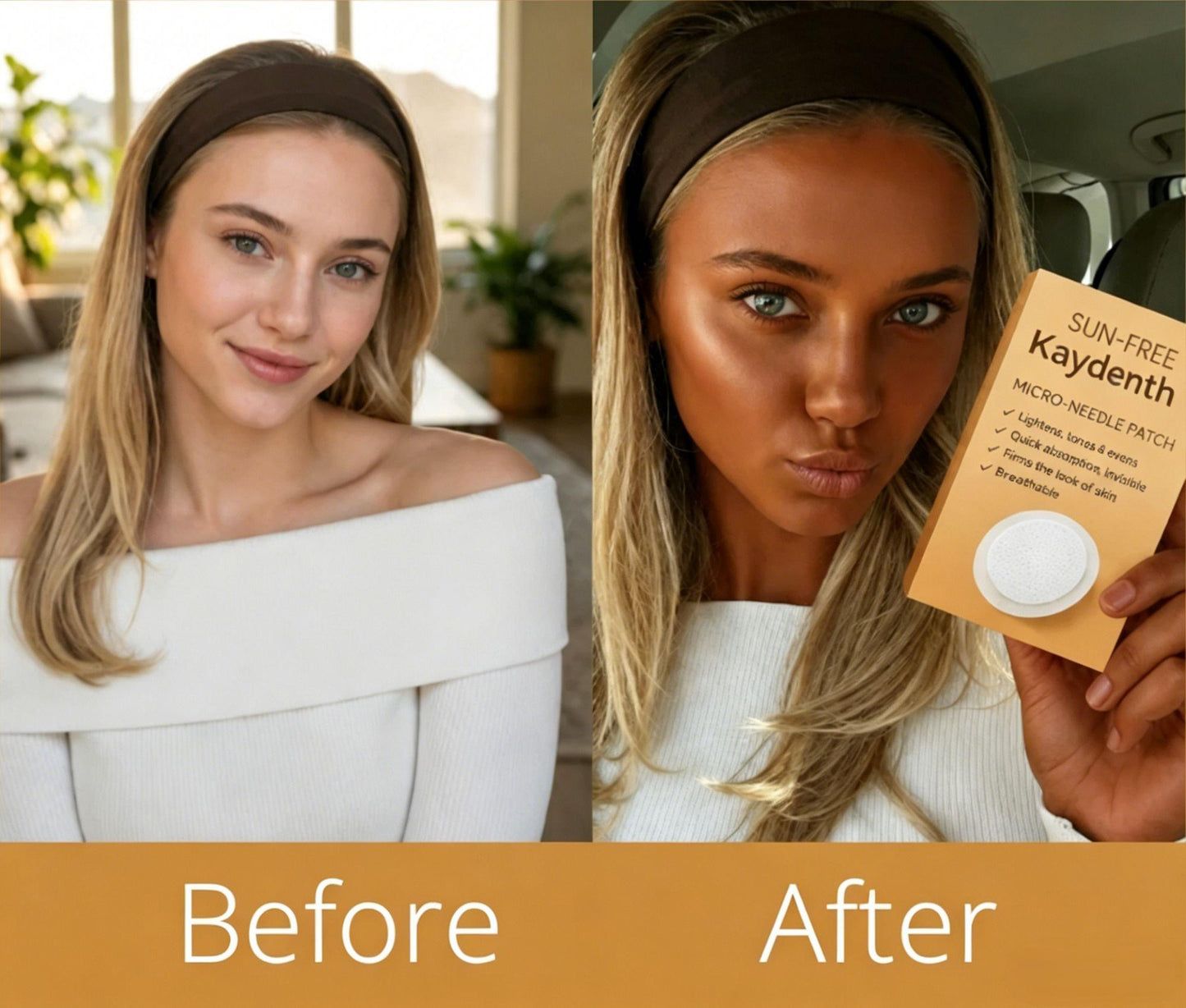Kaydenth™ Sun-Free Transdermal Tanning Patch