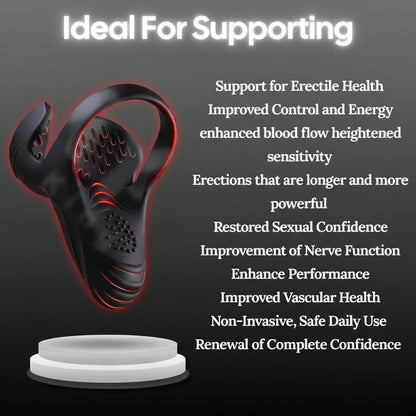 Kaydenth™ Vibrating electric male masturbation lock ring charging