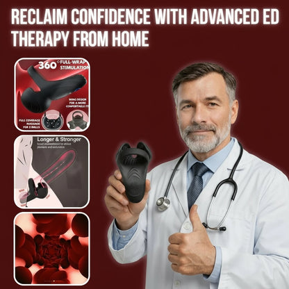 Kaydenth™ Vibrating electric male masturbation lock ring charging