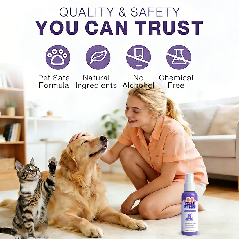 Kaydenth™ Pet Oral Spray ✅FDA Approved | Freshen Breath, Remove Tartar & Promote gum regeneration, stabilize teeth 🦷🦷
