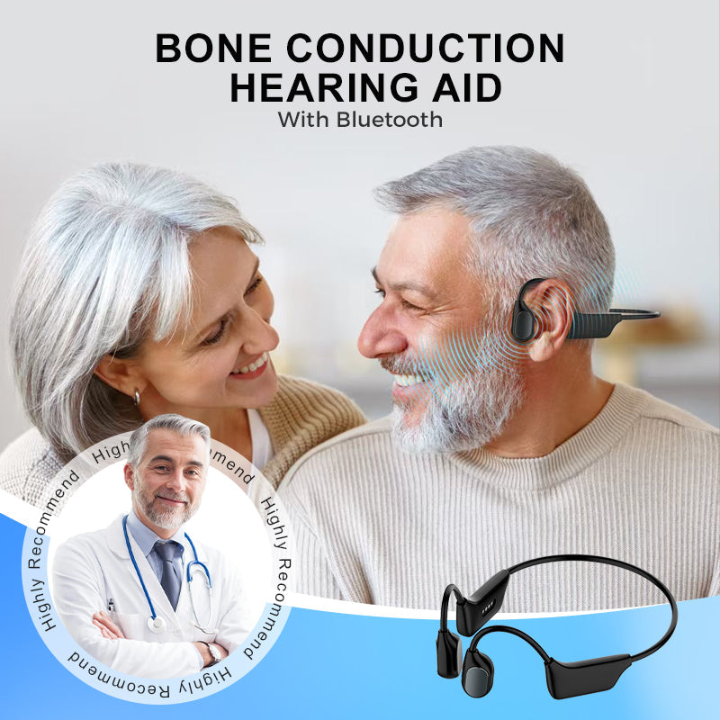 Kaydenth™ Bone Conduction Smart Hearing Aid Bluetooth Earphones(App Controlled)