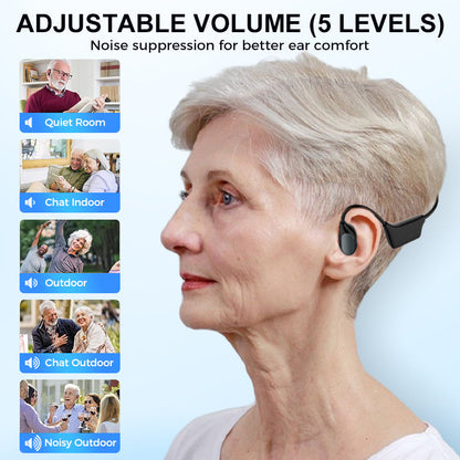 Kaydenth™ Bone Conduction Smart Hearing Aid Bluetooth Earphones(App Controlled)