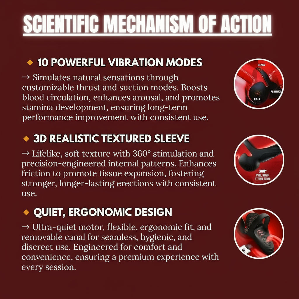 Kaydenth™ Vibrating electric male masturbation lock ring charging