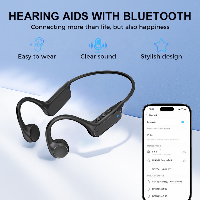 Kaydenth™ Bone Conduction Smart Hearing Aid Bluetooth Earphones(App Controlled)