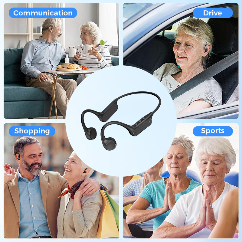Kaydenth™ Bone Conduction Smart Hearing Aid Bluetooth Earphones(App Controlled)