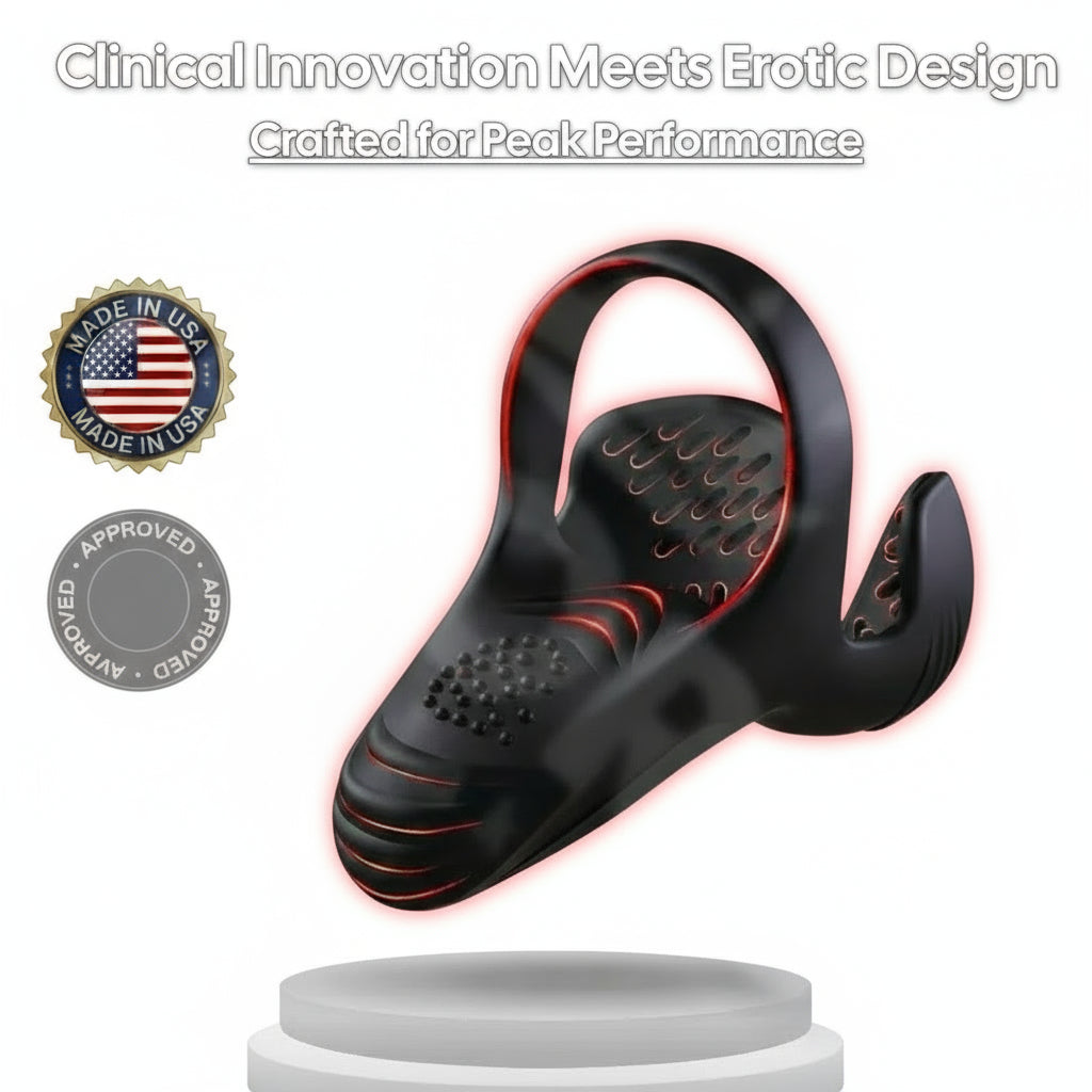 Kaydenth™ Vibrating electric male masturbation lock ring charging