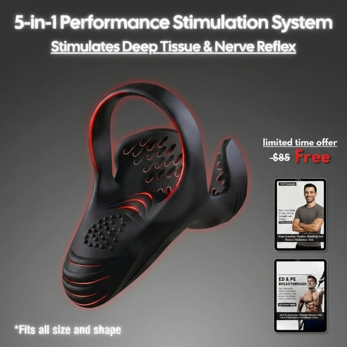 Kaydenth™ Vibrating electric male masturbation lock ring charging