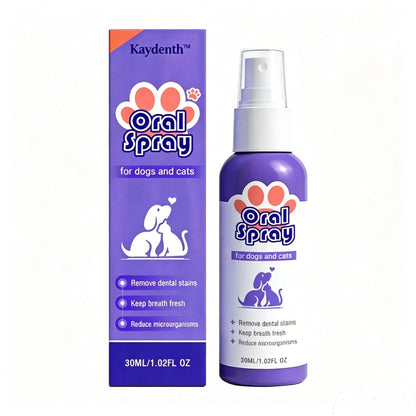 Kaydenth™ Pet Oral Spray ✅FDA Approved | Freshen Breath, Remove Tartar & Promote gum regeneration, stabilize teeth 🦷🦷